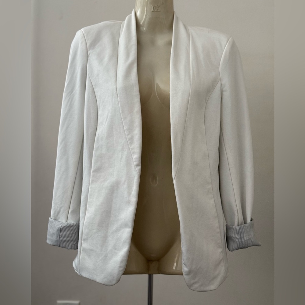Twik lined blazer in off white xs - Picture 2 of 7